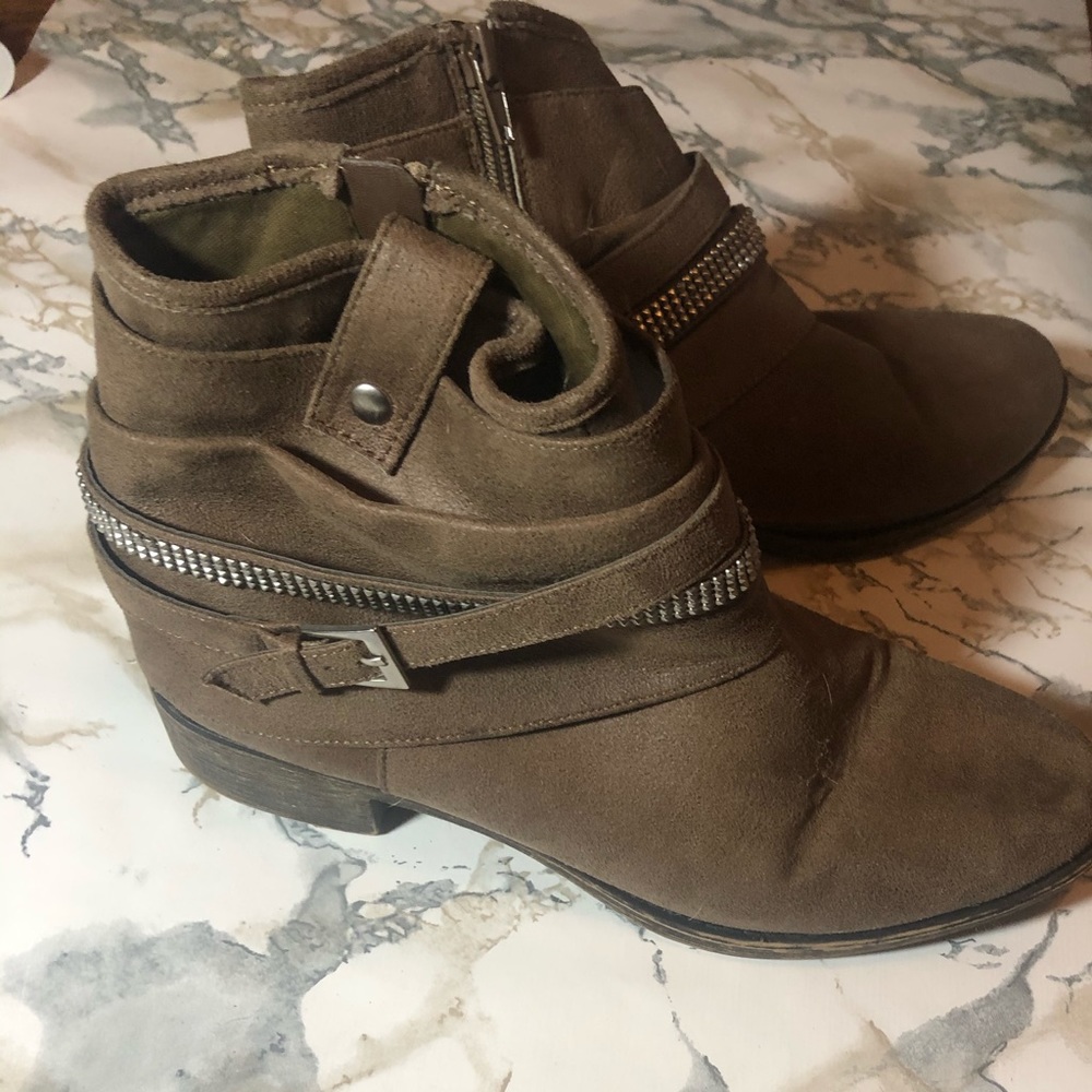 Belted booties